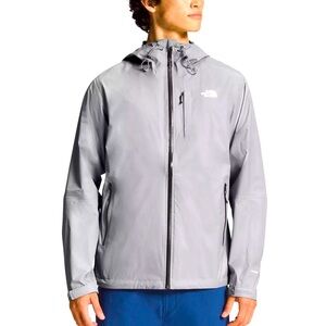 The North Face Alta Vista Waterproof Full Zip Packable Jacket,Meld Grey, Men's S